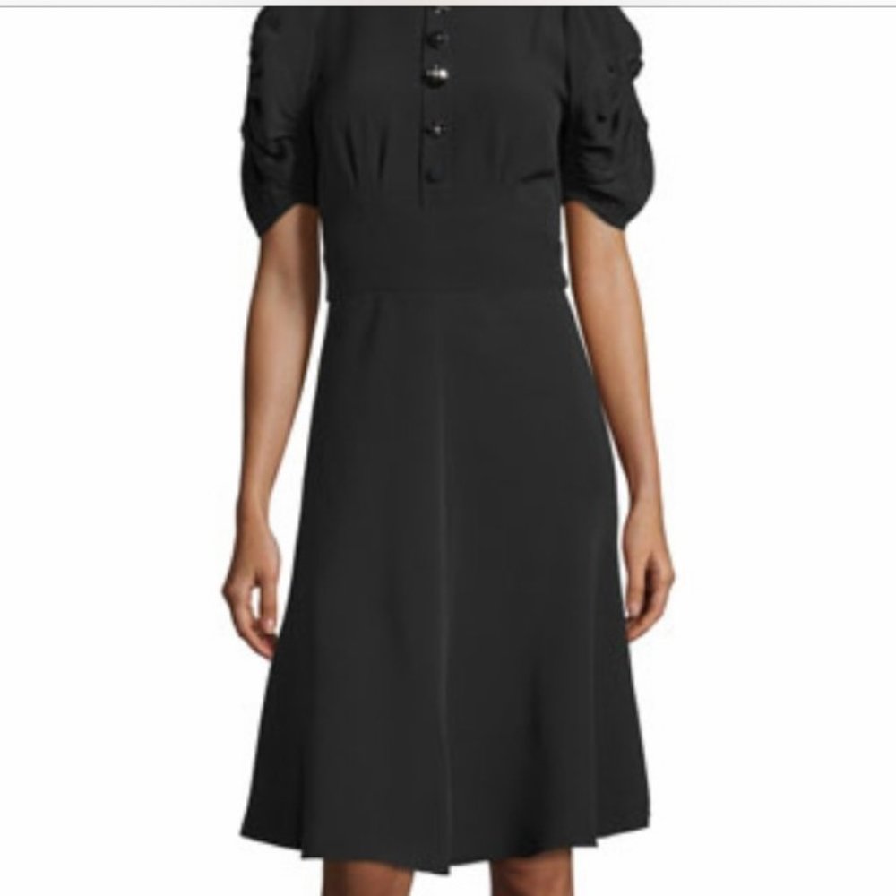 Marc Jacobs Black Silk Cocktail Dress Size 2